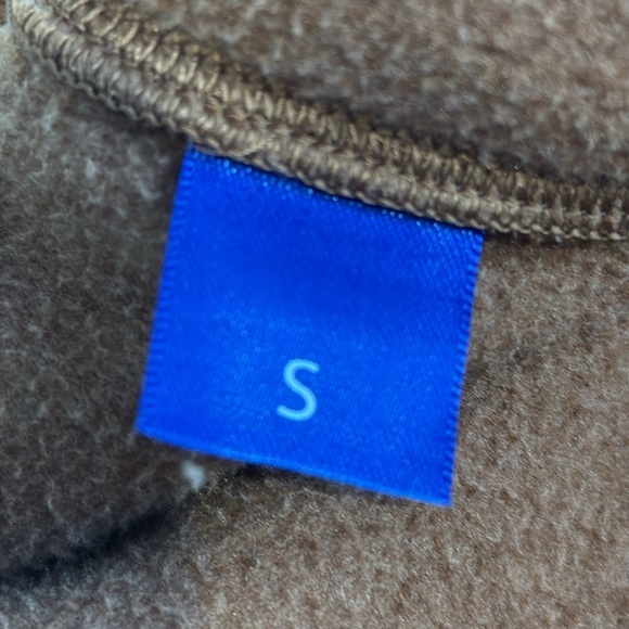 Kit and Ace Men's Brown Quarter-Zip Fleece Sweater Size Small - Picture 6 of 6